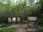 The Hells Hole trailhead. The Hells Hole trailhead.