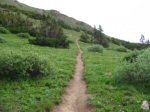 Looking east up Jones Pass trail.