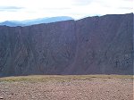 The view of the Continental Divide as seen while looking south across the valley (Stevens Gulch).