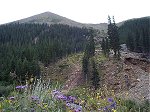 Kelso Mountain as seen from the all-weather road to the trailhead (looking south).