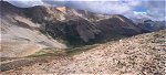 The ridge which defines the west wall of the La Plata Gulch.