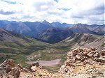 A wider view of the same shot above looking into the interior of the Collegiate Peaks.
