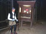 John at the trailhead register - 1:45 a.m.