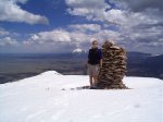 Posing on top with East Spanish Peak in the background. How about those camera timers? Posing on top with East Spanish Peak in the background. How about those camera timers?