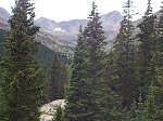 Looking west you can see Deer Mountain (13,761 feet) on the right and Mount Champion (13,646 feet) on the left.