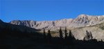 The trail for Missouri Mountain coincides with the trail for Mount Belford / Mount Oxford for the first 2.4 miles or so.  This picture shows just beyond that point.