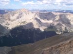 That's Huron Peak - the tall one on the left - just to the west.