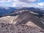 From the summit looking west towards the West Elks mountain range.