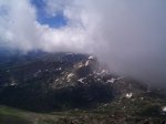 Clouds coming in over the valley.