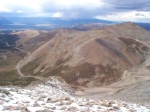 This photo shows the hill I climbed and the ridge I gained to access Dyer Mountain.