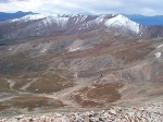 From this same location but looking southeast, you can see the Hilltop Mine, the Dauntless Mine, and the many roads providing access up Fourmile Creek.