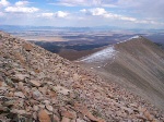 And here is what the White Ridge (elevation 13,684 feet) looks like to the east.