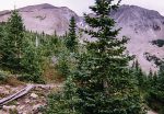 View of the summit from half-way up. View of the summit from half-way up.