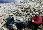 Bernie (left) and Tommy (right) on top of Mount Sopris.