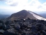 The summit of East Mount Sopris from the summit of West Mount Sopris.