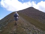 Tommy, headed back to the summit of East Mount Sopris.