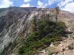 The route up the ridge above treeline.