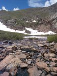 The outlet of Gibson Lake. Can't you just hear the water trickling through the rocks?