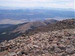 From the summit, the town of Buena Vista is clearly visible 9-3/4 miles to the east.